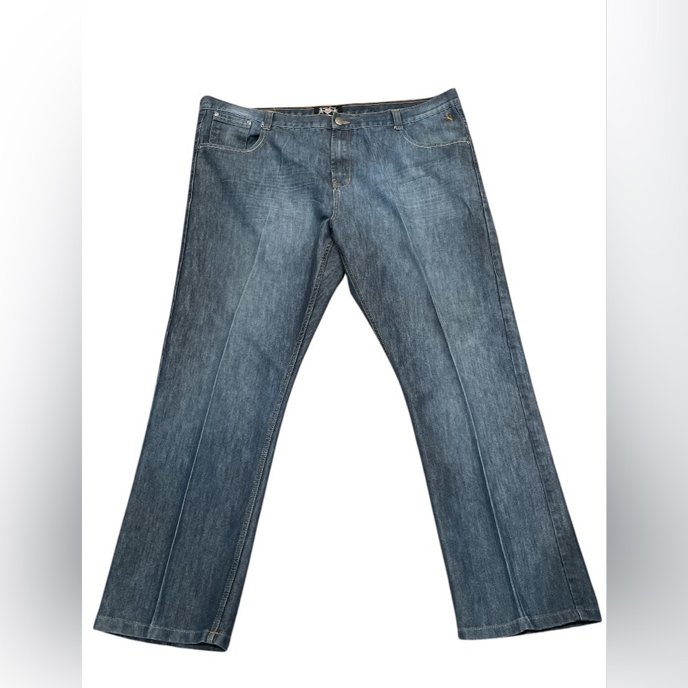Lion’s Crest by English Laundry Straight Leg Classic Blue Denim Jeans Size 46x32